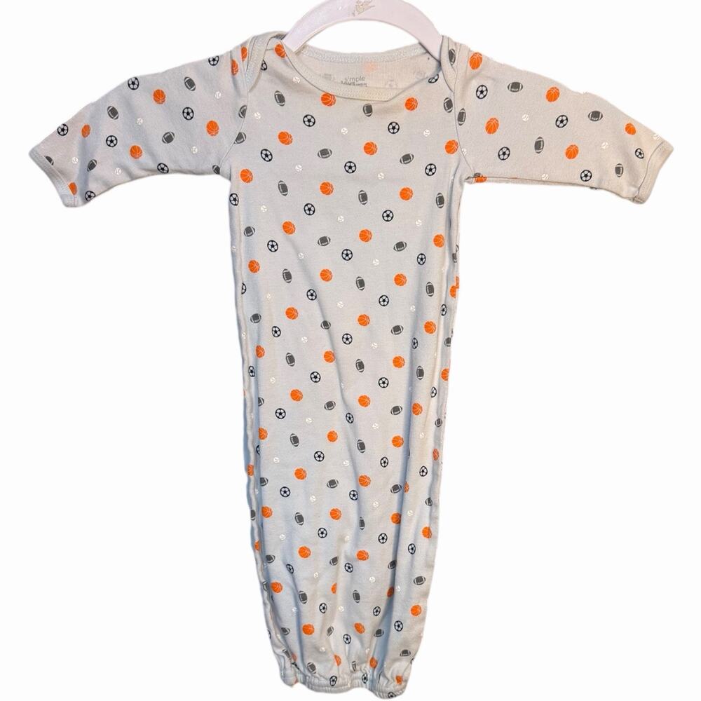 Carter's Simply Joys Sleepsack Unisex Baby 0-3 Month Blue Sports Soccer Football